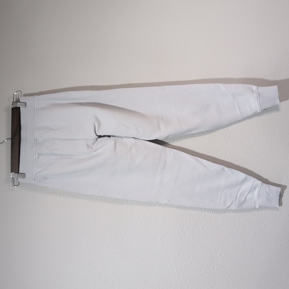 NWT Outdoor Voices DOVE bone XS Soft Cotton Joggers multi color ribbed ankles - Picture 4 of 5